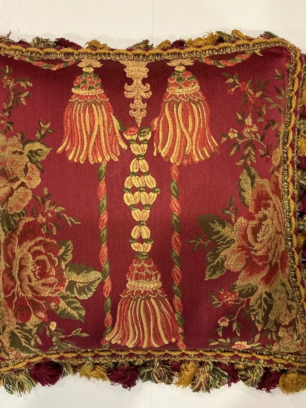 Italian Damask accent pillow